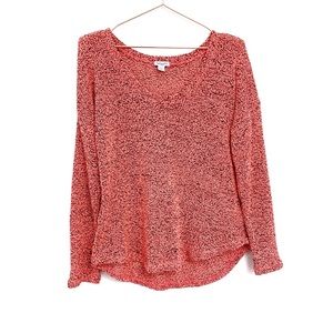 Splendid Coral Loose Blounce Knit Sweater